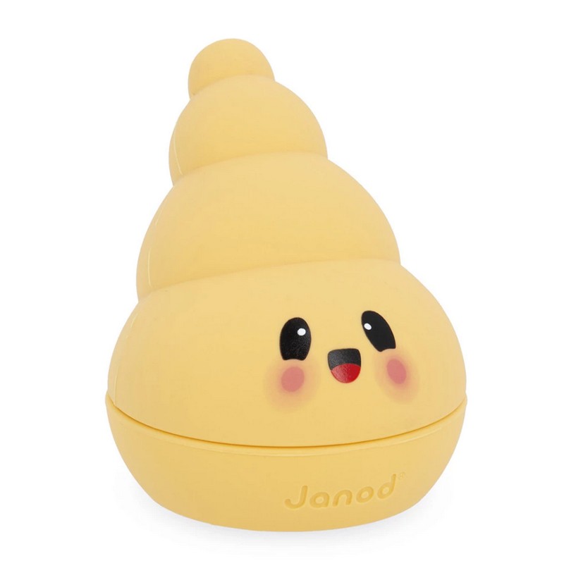 Gioco da bagno per bambini a forma di conchiglia soffiatore di bolle, adatto dai 3 anni in su